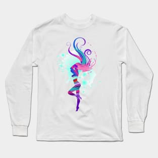 Painted girl Long Sleeve T-Shirt